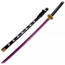 Espada Roronoa Zoro Katana Shusui De Bambu Com LED Cosplay One Piece Decoração