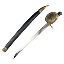 Espada Sabre Pirata De Aço Cromado Com Bainha E Suporte Espada Sabre Pirata De Aço Cromado Com Bainha E Suporte