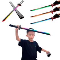 Espada Samurai Design Detalhado C/ Luz Som E Fumaça 80cm Toy