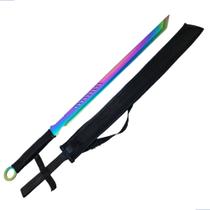 Espada Samurai em Aço 440 Efeito Camaleão Ideal para Cosplay e Convenções Com Bainha SLKK21 Espada Samurai em Aço 440 Efeito Camaleão Ideal para Cosplay e Convenções Com Bainha SLKK21