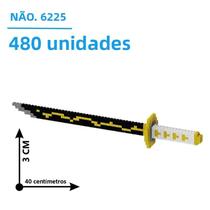 Espada Samurai, Lâmina Ninja, Katana, 480 Peças De Blocos De Montar, Brinquedos De Anime Japonês,