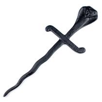 Espada Serpente Preta Proteção 18 cm em Metal