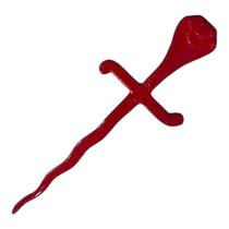 Espada Serpente Vermelha Proteção 18 cm em Metal - Lua Mística - 100% Original - Loja Oficial