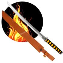 Espada Tática Inox Cabo Com Cordas Trançadas e Bainha Inclusa SLKK08