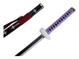 Espada Trafalgar Law Katana Kikoku Wano Lamina de Bambu Cosplay One Piece Decoração