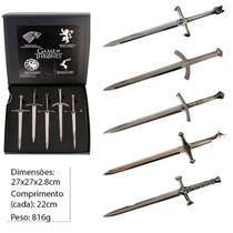 Espadas - Conjunto 5 Mini Adagas s/ Corte - Game of Thrones - 22cm