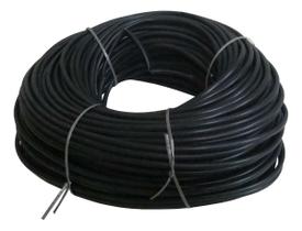 Espaguete Chicote 06mm Liso Preto 100m - 100mt Dni5036