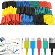 Espaguete Retrátil Kit C/ 164 Tubos Multicores Acamentos em emendas de Fios - TOZZ