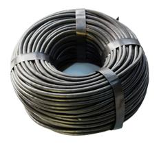 Espaguete Tubo Isolamento Liso 6mm - 100 Metros - Pvc Preto