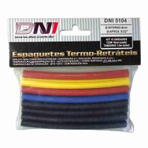 Espaguete Tubo Isolante Termo Retrátil Kit 30 Unid 4mm