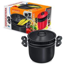 Espagueteira 2 Em 1 6 Litros Alumínio Antiaderente Dona Chefa