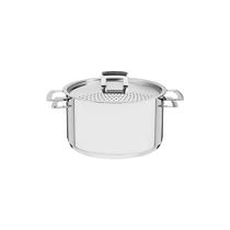 Espagueteira em Inox Brava com Duas Alças e Fundo Triplo 24cm - Tramontina Espagueteira em Inox Brava com Duas Alças e Fundo Triplo 24cm - Tramontina