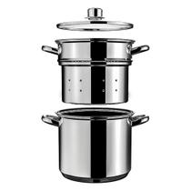 Espagueteira Inox 20cm Savoy Fundo Triplo Indução 5L Brinox