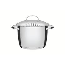 Espagueteira Tramontina Allegra Aço Inox com Fundo Triplo 22 cm 5,5 L Espagueteira Tramontina Allegra Aço Inox com Fundo Triplo 22 cm 5,5 L