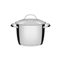 Espagueteira Tramontina Allegra em Aço Inox com Fundo Triplo 22 cm 5,5 L