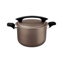 Espagueteira Tramontina Milazzo Alumínio Antiaderente Starflon Max Amêndoa 22 Cm Tramontina Espagueteira Tramontina Milazzo Alumínio Antiaderente Starflon Max Amêndoa 22 Cm Tramontina