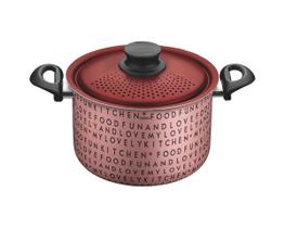 Espagueteira Tramontina My Lovely Kitchen Antiaderente Rosa 5,7 L 22CM