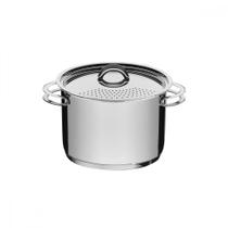 Espagueteira Tramontina Solar em Aço Inox Fundo Triplo com Tampa e Alças 24 cm 7,7 L Espagueteira Tramontina Solar em Aço Inox Fundo Triplo com Tampa e Alças 24 cm 7,7 L