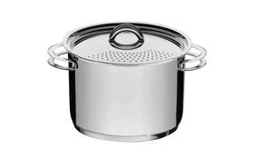 Espagueteira Tramontina Solar em Aço Inox Fundo Triplo com Tampa e Alças 24 cm 7,7 L Espagueteira Tramontina Solar em Aço Inox Fundo Triplo com Tampa e Alças 24 cm 7,7 L