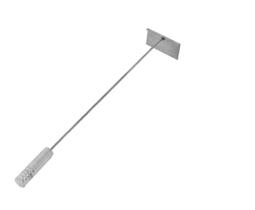 Espalha Brasa Puxador de Carvão Rastelo De Inox 68cm Rodo Longo Issi Grill