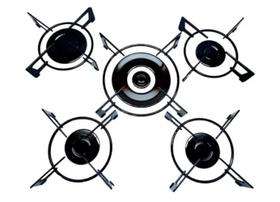 Espalha Chama E Grade Fogão Cooktop Fischer 1743 Modelo Novo