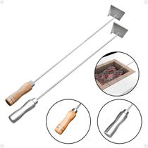 Espalhador De Brasa Inox Para Churrasqueira 1un Escolha Cabo