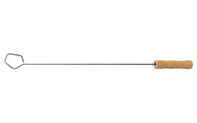 Espalhador de brasas tramontina churrasco com lâmina em aço inox e cabo de madeira natural 67 cm