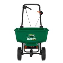 Espalhador de transmissão Scotts Turf Builder EdgeGuard DLX para sementes, fertilizantes, sal e gelo derretido, comporta até 15.000 pés quadrados Produto
