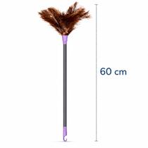 Espanador de Pó de Pena de Avestruz Importada Para Limpeza Shangrila Modelo Nomo N40 60cm Penas Naturais E Cabo Plástico Resistente Espanador de Pó de Pena de Avestruz Importada Para Limpeza Shangrila Modelo Nomo N40 60cm Penas Naturais E Cabo Plástico Resistente