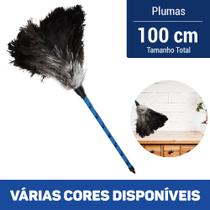 Espanador de Pó Multiuso Pluma de Avestruz 100 cm - Plumas e Penas