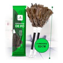 Espanador De Pó Pena De Peru 32cm Com Cabo Para Limpeza De Casa Empresas Escritórios Profissional Floresta Urbana