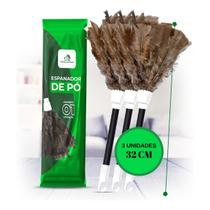 Espanador De Pó Pena De Peru 32cm Com Cabo Para Limpeza De Casa Empresas Escritórios Profissional Floresta Urbana