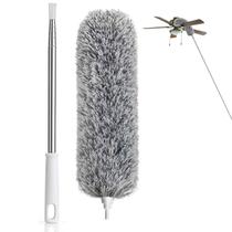 Espanador Dobravel Cabo Extensor Retratil Longo Alcance Limpeza Faxina Poeira Teia Persiana Ventilador Lavavel Pratico