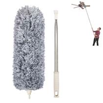 Espanador Dobravel Cabo Extensor Retratil Longo Alcance Limpeza Faxina Tira Po Teto Ventilador Persiana Lavavel