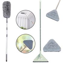 Espanador Eletrostático Com Mop Triangular Refil Microfibra