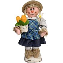 Espantalho Decoração Festa Junina Caipira Rastelo Milho 50cm Espantalho Decoração Festa Junina Caipira Rastelo Milho 50cm