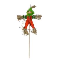 Espantalho Decorativo com Palito de 24cm para Festas Juninas - 1 Unidade
