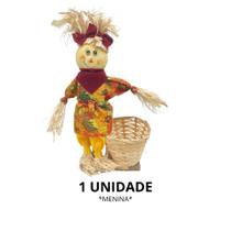 Espantalho Enfeite De Festa Junina Com Cesto De Palha
