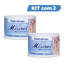 Esparadrapo Impermeável 2,5cm X 4,5m Branco Missner - 2uni