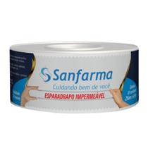 Esparadrapo Impermeável Branco Sanfarma 25Mm X 4,5M 4 Unid