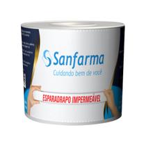 Esparadrapo Impermeável Branco Sanfarma 50mmx4,5m 12 Unid