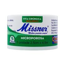 Esparadrapo Missner Microporoso Extra Flexível 2,5cm x 4,5m com 1 Unidade