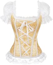 Espartilho ADELCE Princess Renaissance Lace up Boned Overbust
