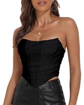 Espartilho Amy Babe Vintage Mesh Overbust para mulheres