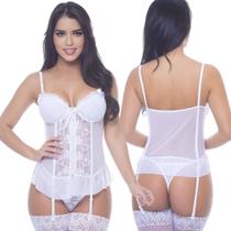 Espartilho Branco Bordado Em Tule e Renda Com Bojo Zíper Completo Lingerie Sexy Sensual Jade Espartilho Branco Bordado Em Tule e Renda Com Bojo Zíper Completo Lingerie Sexy Sensual Jade