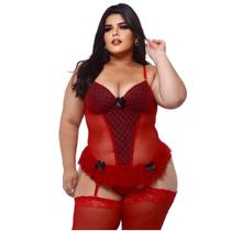 Espartilho Corset Plus Size Corselet Afina Cintura Sedutora Noite de Núpcias Langerrie