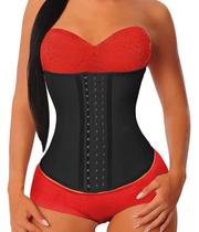 Espartilho de látex Underbust YIANNA Tummy Control, preto