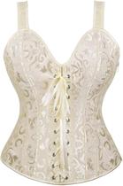 Espartilho feminino ADELCE Renaissance Overbust Shaper bege 2GG