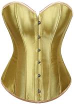 Espartilho feminino ADELCE Sexy Boned Overbust Shaper dourado 2GG