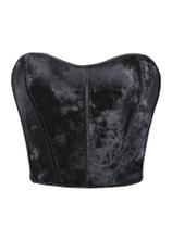 Espartilho pretostraplesschest-suporte cintura-cinacável espartilho feminino modelador superior